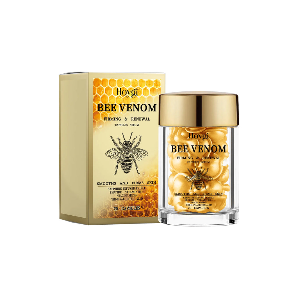 Hoygi Bee Venom Facial Essence Nourishing Moisturizing Capsules Improves Youthful Vitality and Firming Skin Care
