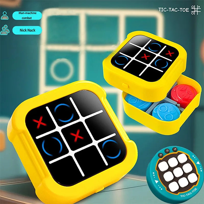 Electronic Chessboard Tic Tac Toe Multifunctional Children's Education Strategy Toy  Parent-Child Fun Interactive Brain Game